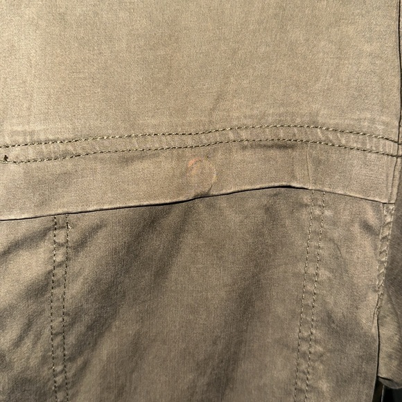 Free People FP Movement *Kali* tan distressed snap front utility jumpsuit XS - Picture 10 of 11